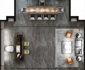 Modern Bird 's-eye View Of Office-ID:879333028