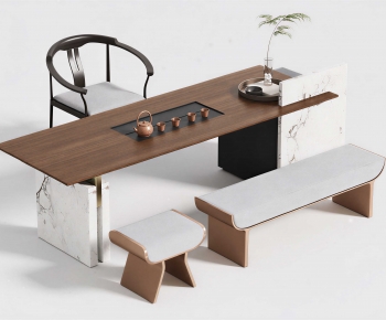 New Chinese Style Tea Tables And Chairs-ID:276118043