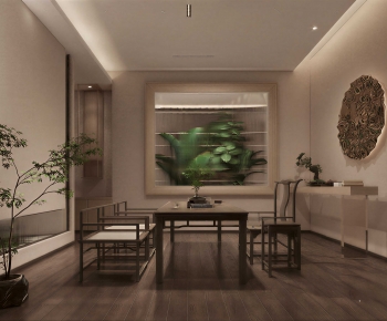 New Chinese Style Dining Room-ID:671725995