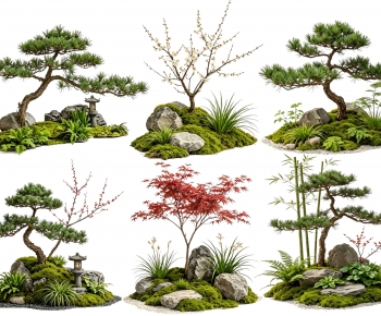 New Chinese Style Plant Landscaping-ID:385837087