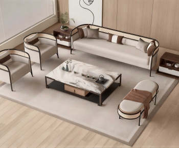 New Chinese Style Sofa Combination-ID:765058045