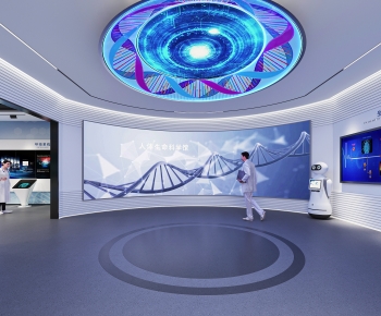 Modern Exhibition Hall-ID:662723063