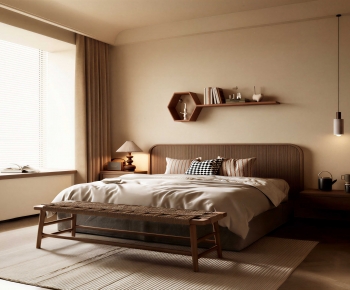Wabi-sabi Style Bedroom-ID:440047989
