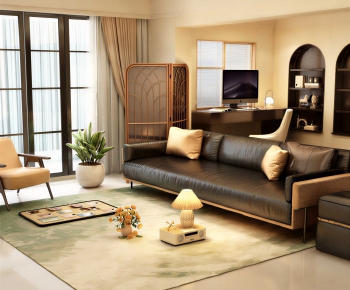 Modern A Living Room-ID:433202984