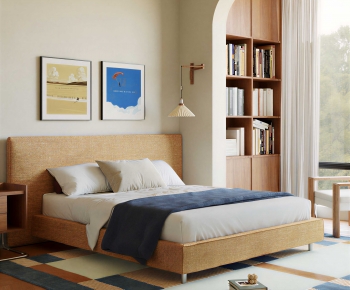 Modern Double Bed-ID:525353917
