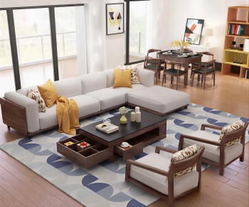 New Chinese Style Sofa Combination-ID:682068116