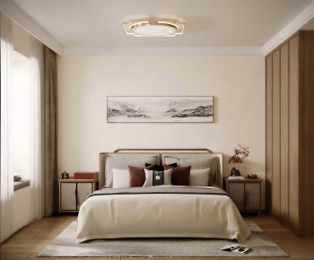 New Chinese Style Bedroom-ID:658181912