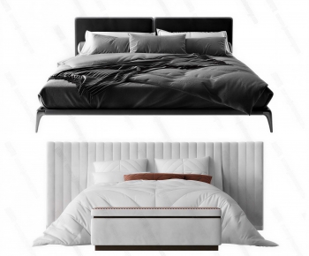 Modern Double Bed-ID:446216112
