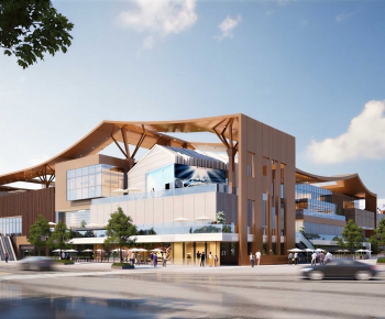 Modern Appearance Of Commercial Building-ID:616806035