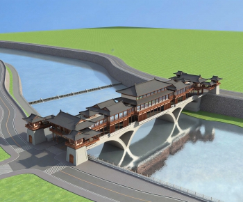 New Chinese Style Bridge-ID:809087043