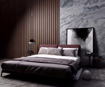 Modern Double Bed-ID:764925964
