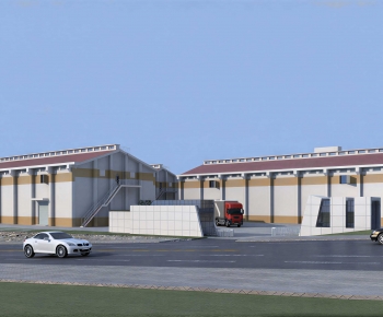 Modern Industrial Building-ID:313458928