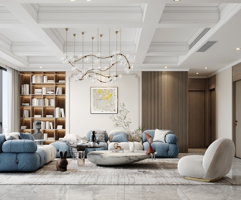 Modern A Living Room-ID:827769048