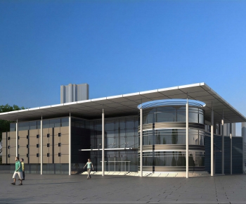 Modern Building Appearance-ID:554085025