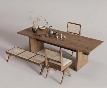 Wabi-sabi Style Tea Tables And Chairs-ID:134520054