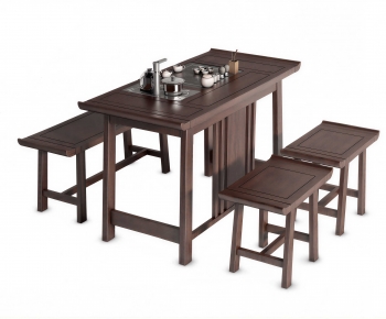 New Chinese Style Tea Tables And Chairs-ID:676739939