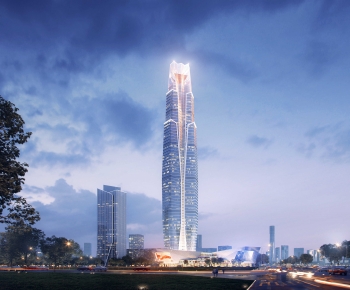 Modern Appearance Of Commercial Building-ID:658190976
