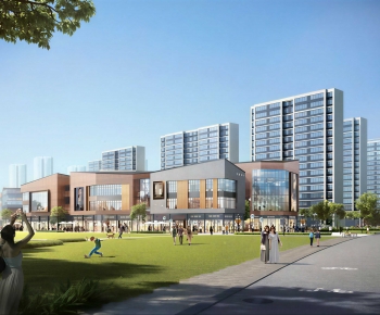 Modern Appearance Of Commercial Building-ID:344017038