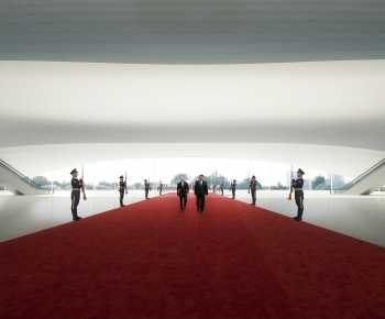 Modern Exhibition Hall-ID:722122914