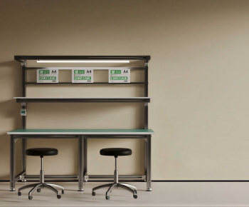 Modern Computer Desk And Chair-ID:393527034