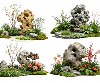 New Chinese Style Plant Landscaping-ID:370878931