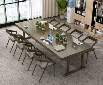 New Chinese Style Conference Table-ID:256972073