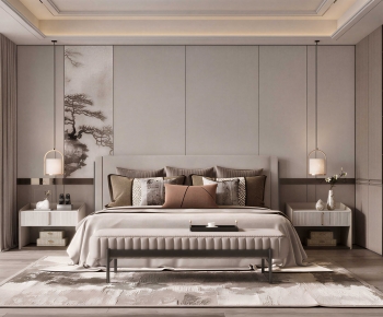 New Chinese Style Bedroom-ID:831722972