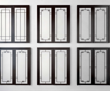 New Chinese Style Sliding Door-ID:456037045