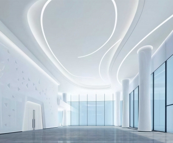 Modern Office Reception Desk-ID:837445974