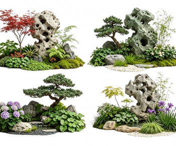 New Chinese Style Plant Landscaping-ID:132731911