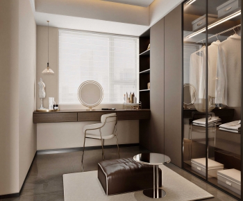 Modern Clothes Storage Area-ID:113645085