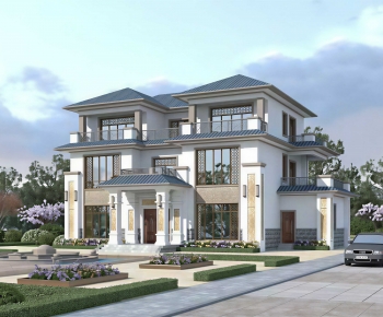 New Chinese Style Detached Villa-ID:784931905