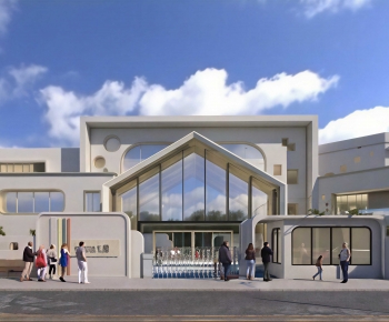 Modern Facade Element-ID:344042065