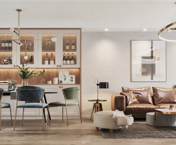 Modern A Living Room-ID:682775971