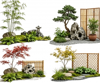 New Chinese Style Plant Landscaping-ID:536834963