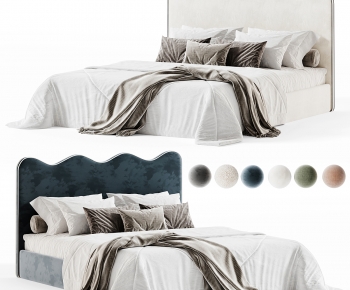 Modern Double Bed-ID:589977037