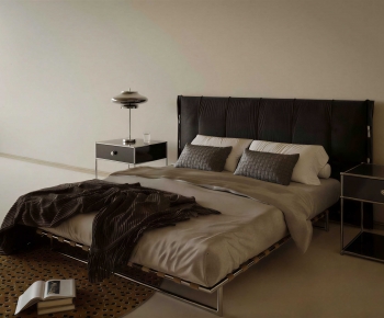 Modern Double Bed-ID:130419028