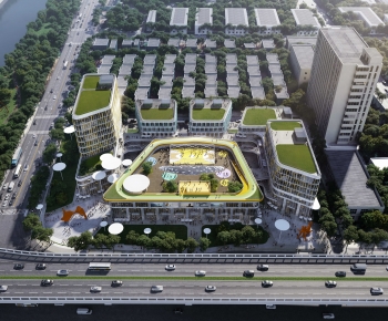 Modern Architectural Bird's-eye View Planning-ID:513647081