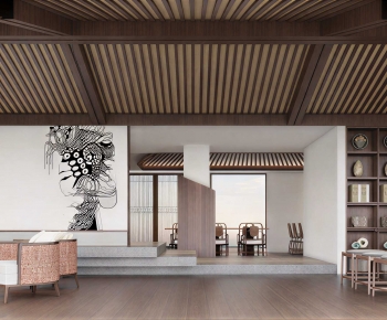 New Chinese Style Teahouse Tea House-ID:652204041