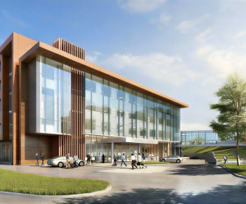 Modern Appearance Of Commercial Building-ID:696908955
