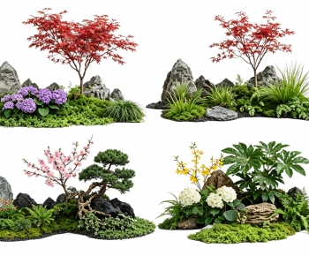 New Chinese Style Plant Landscaping-ID:213980776