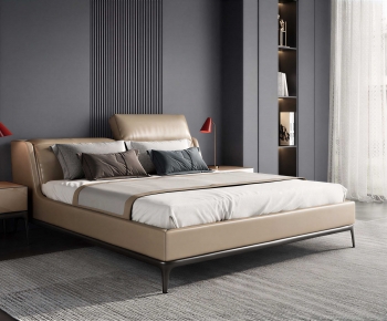 Modern Double Bed-ID:824016092