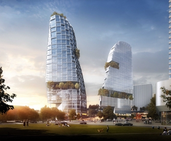 Modern Appearance Of Commercial Building-ID:642003063
