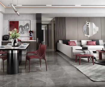 Modern A Living Room-ID:185775048