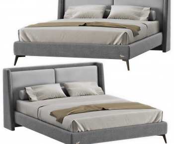 Modern Double Bed-ID:635797021