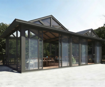 Modern Glass Sun Room-ID:602169995