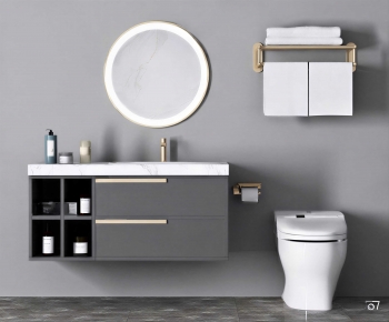 Modern Bathroom Cabinet-ID:931874048