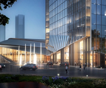 Modern Appearance Of Commercial Building-ID:868901019