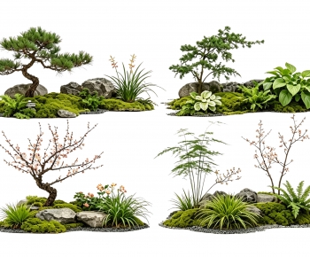 New Chinese Style Plant Landscaping-ID:657004124
