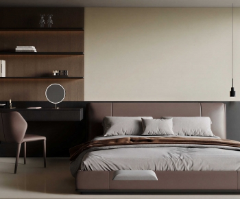 Modern Double Bed-ID:460211047